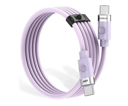 Kabel USB Orico CDX 60W 3A Power Delivery USB-C - USB-C 1m - fioletowy